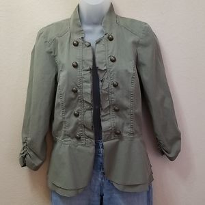 Maurices Army jacket w/ brass colored buttons